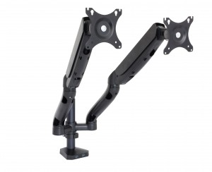 Uchwyt biurkowy gazowy do 2 monitorów LED/LCD 10-32" L-18GD ART               9KG 2xUSB3.0